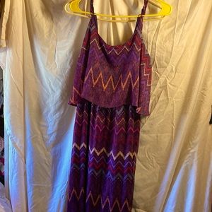 Faded Glory long / layered top / sleeveless multi layered Dress